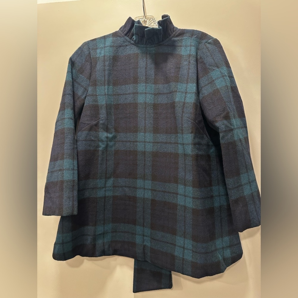 Tuckernuck Blackwatch Plaid Faye Blouse in Small - Picture 7 of 9